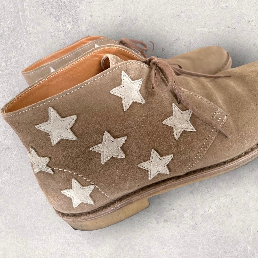 **Sold** Saint Laurent Star Nevada Suede Boots - Picture 2 of 10